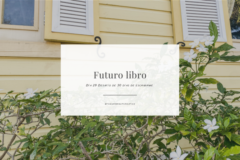 Día 29: Futuro libro