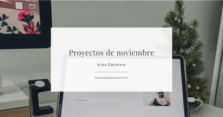 Proyectos de noviembre